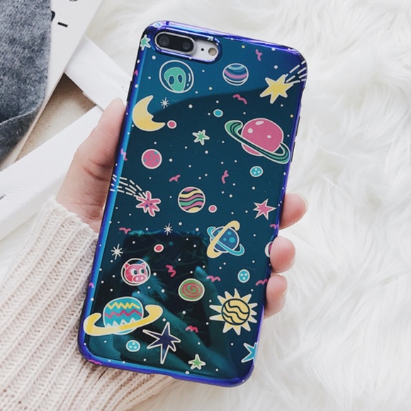 Accessories - iPhone Max/XR/XS/X/7/8/7+/8+ Shiny Universe Case